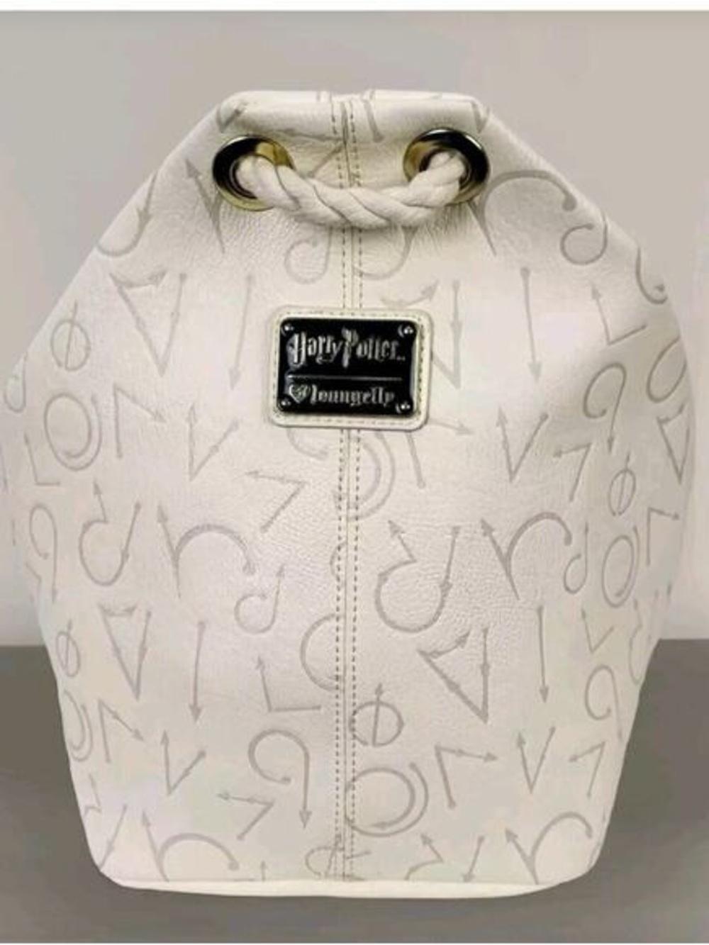 Loungefly Harry Potter Spells Faux Leather Rope Bag